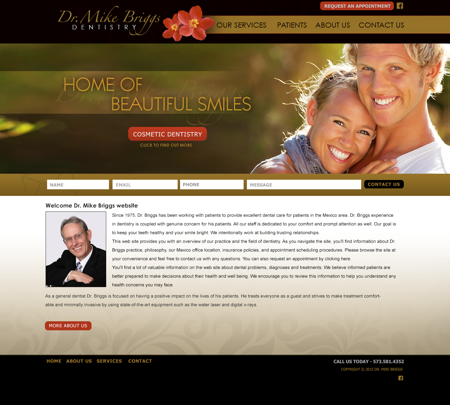 Dr Mike Briggs Dentistry Website Portfolio